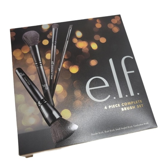e.l.f. 4 Piece Complete Brush Set Makeup ELF - Picture 1 of 5